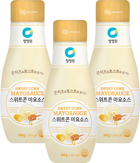 청정원 스위트콘 마요소스, 300g, 3개