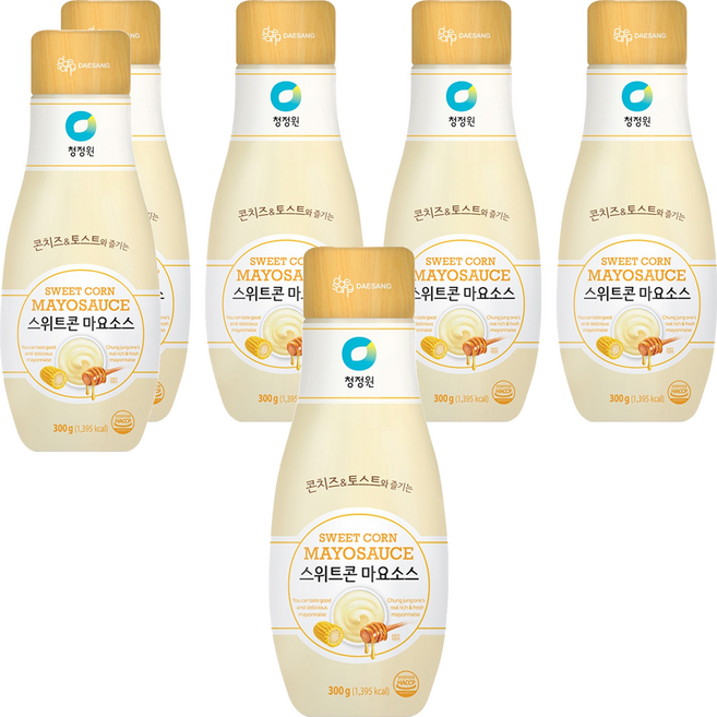 청정원 스위트콘 마요소스, 300g, 6개