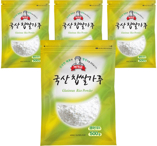 배대감 찹쌀가루, 500g, 4개