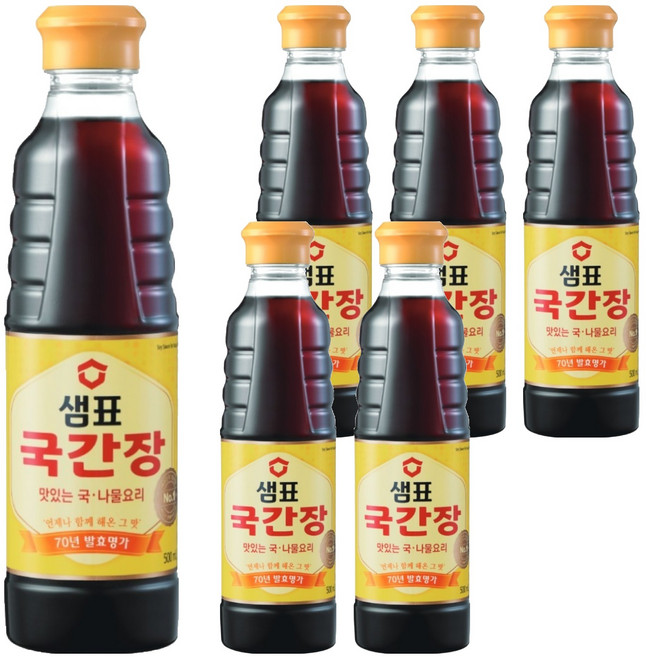 샘표 국간장, 500ml, 6개