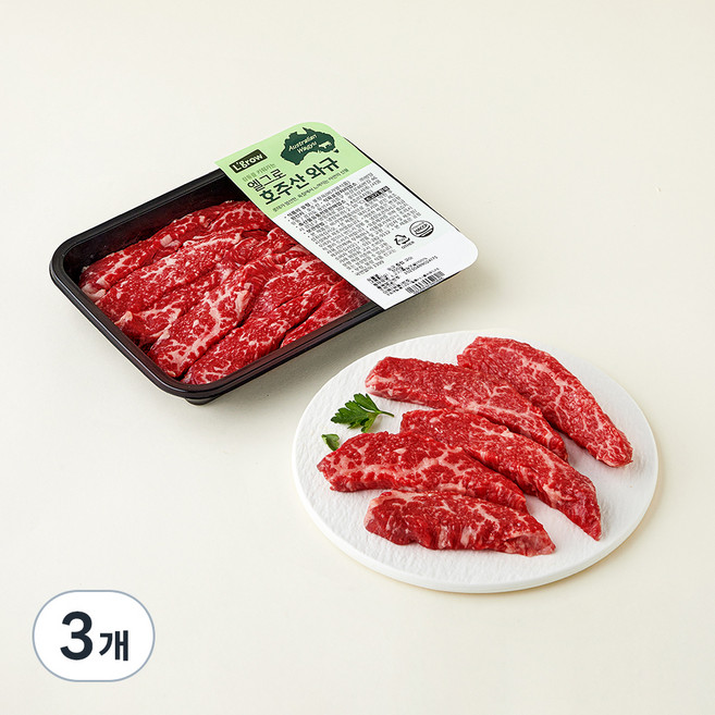 엘그로 호주산 와규 립캡 등심덧살 구이용 (냉장), 300g, 3개