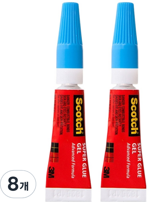 3M Scotch 凝膠型超強力瞬間接著劑 2g AD122-2, 8個