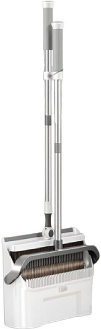 毛髮剋星 魔術掃把組 加寬省力款, 白灰色, 1組