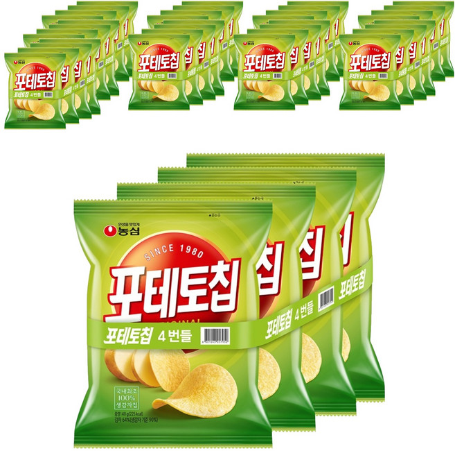 농심 포테토칩 오리지널, 40g, 40개