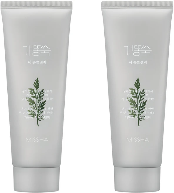 미샤 개똥쑥 팩 폼 클렌저, 150ml, 2개 - 쿠팡
