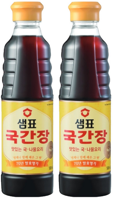 샘표 국간장, 500ml, 2개