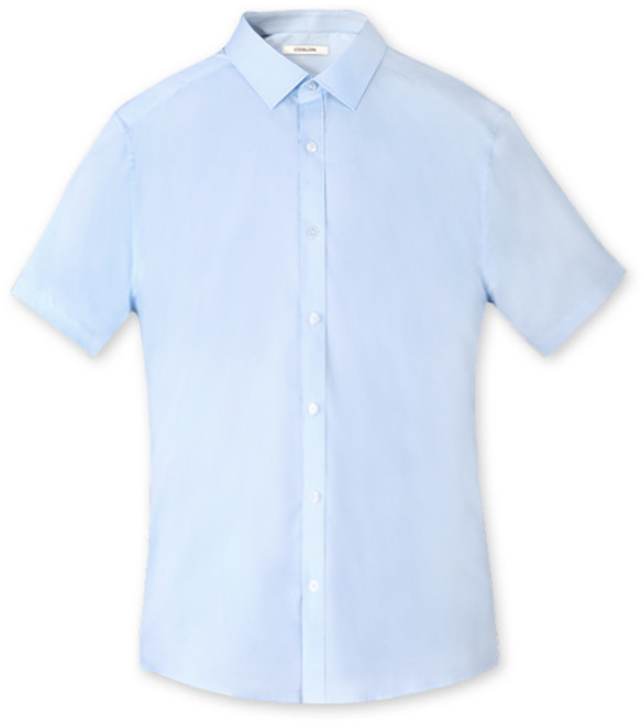 코슬론 남성용 슬림 스판 반팔 셔츠