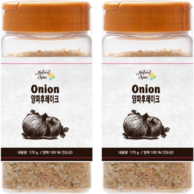 내츄럴스파이스 양파후레이크, 170g, 2개