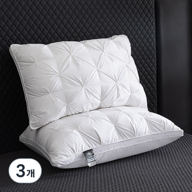 하와이슬립 푹신한 호텔 경추베개, 화이트, 3개