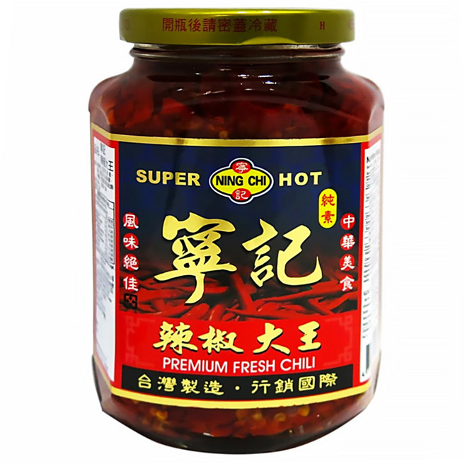 寧記 辣椒大王 新鮮辣椒醬 390g, 1罐