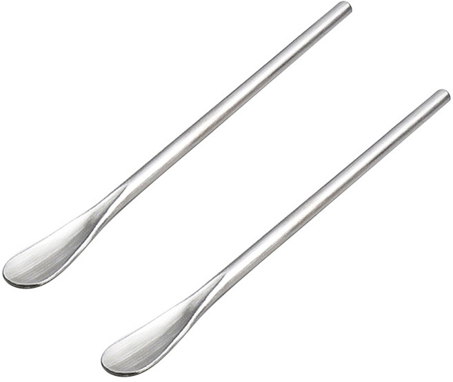 칼딘 슬림 바스푼 홈텐딩 롱 스터링 스틱 16cm, 실버, 2개