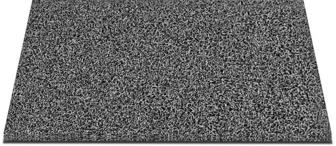 아이끌레 바닥 코일 현관 매트, 그레이블랙, 1개