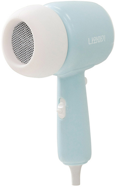 나와아기 아동용 저소음 헤어 드라이기 450W, BA07-BHD, 베이비 블루