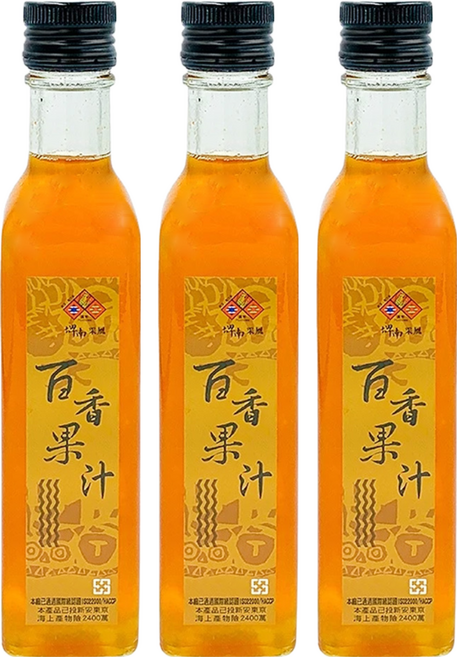 Puyyuma 埤南采風 台東地區農會 台東特產百香果汁, 250ml, 3瓶