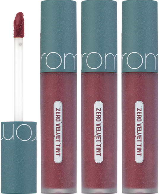 롬앤 제로 벨벳 립틴트, 24 페이드 레드, 3개
