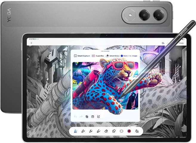 레노버 Yoga Tab AI PKG + 펜 + 키보드 세트, 베이지(펜+키보드포함), 256GB, Wi-Fi