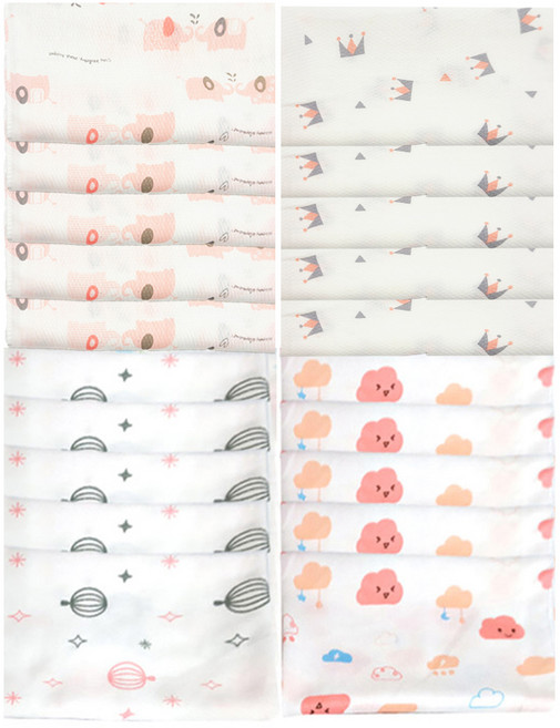 캐릭터 코튼 가제손수건 20개입 세트 B형