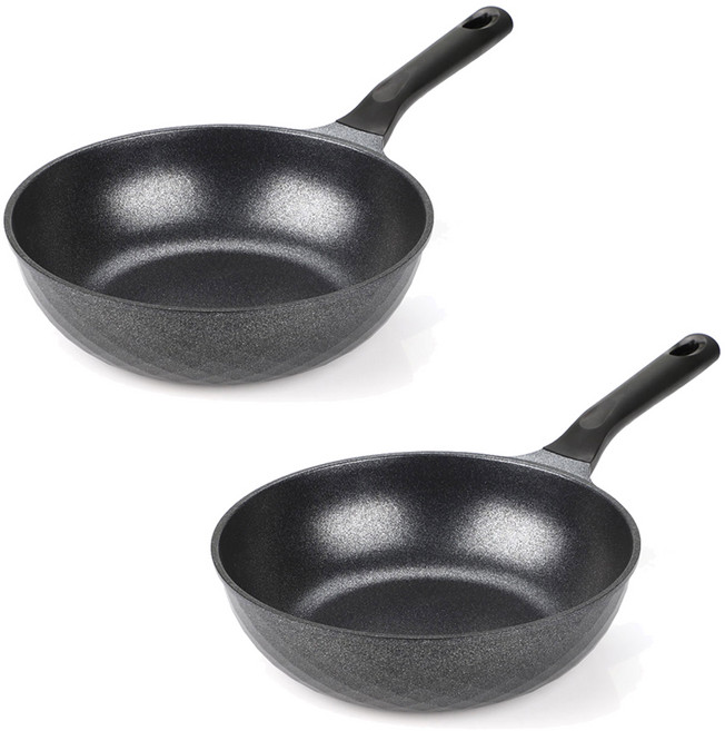 키친아트 인덕션 꼬뜨 실버 궁중팬, 30cm, 2개