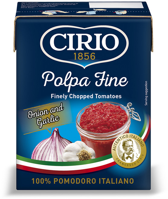 치리오 다진 토마토 어니언 앤 갈릭, 390g, 1개