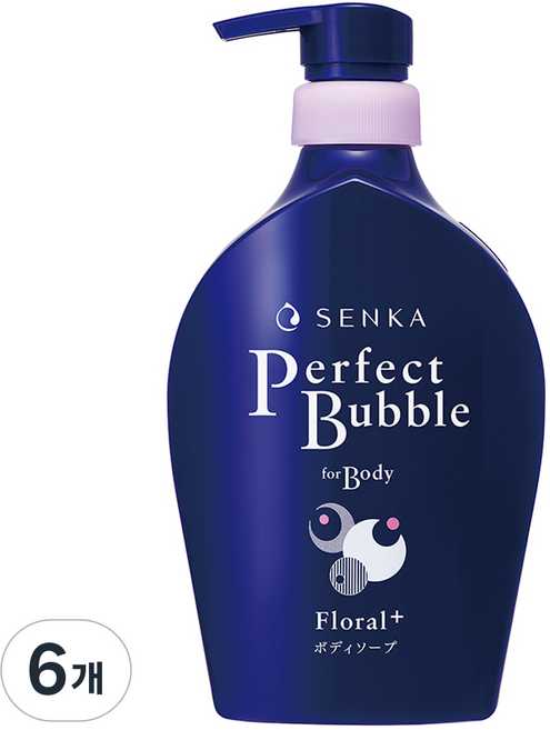 SENKA 專科 超微米泡泡沐浴乳 淡雅花香, 500ml, 6個