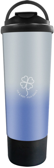 FUJI-GRACE 富士雅麗 陶瓷易潔隨行吸管杯, 蘇打藍, 900ml, 1個