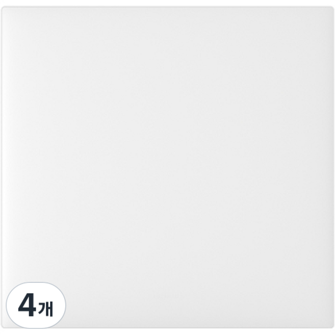 Legrand 羅格朗 Apela Simple 2孔用盲蓋板 白色, 4個