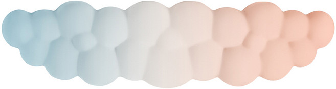 지클릭커 클라우드 코튼 팜레스트 구름 키보드 손목 받침대, 1개, 시나몬