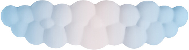 지클릭커 클라우드 코튼 팜레스트 구름 키보드 손목 받침대, 1개, 눈설탕