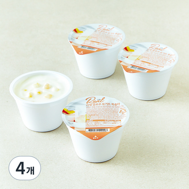 남양유업 리얼 슬로우 요거트 복숭아, 320g, 4개