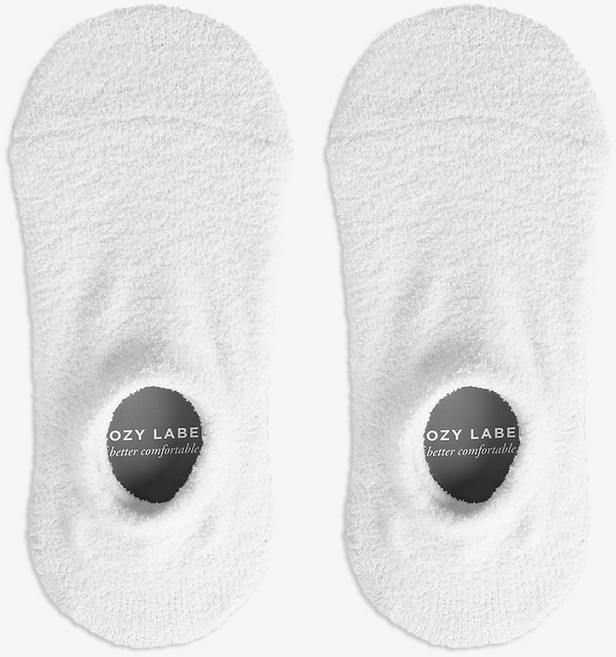 코지라벨 여성용 벗겨짐 방지 논슬립 프리미엄 수면 덧신 양말 2켤레