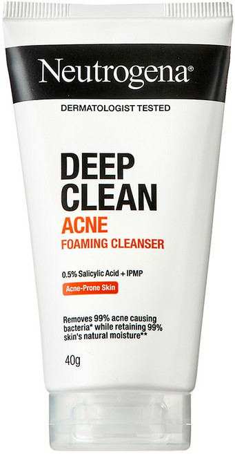 뉴트로지나 딥 클린 아크네 포밍 클렌저, 40g, 1개