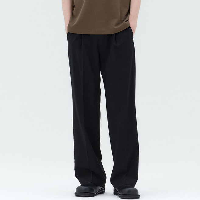 마인드브릿지 남성용 두굿 와이드 원턱 쿨맥스 밴딩 슬랙스 MAPT31A4