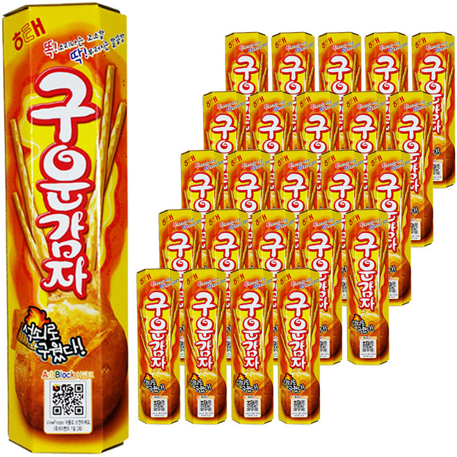 해태제과 구운감자, 27g, 25개