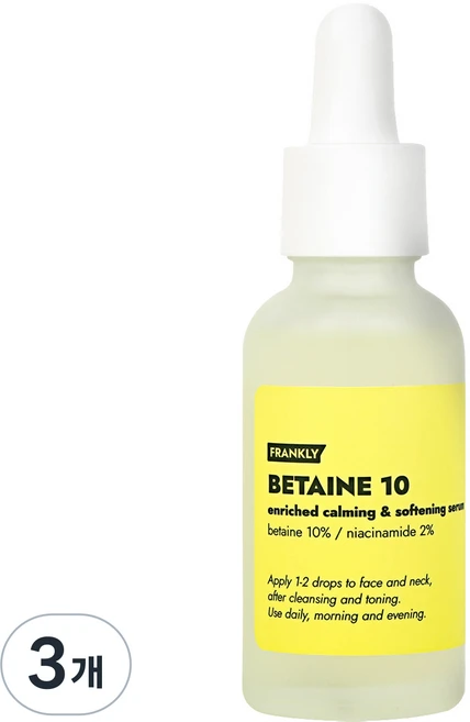 프랭클리 진정 피부결 베타인10 세럼, 30ml, 3개 - 쿠팡
