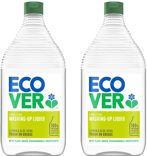 ECOVER 宜珂 萊姆 + 蘆薈洗碗精, 2個, 950ml
