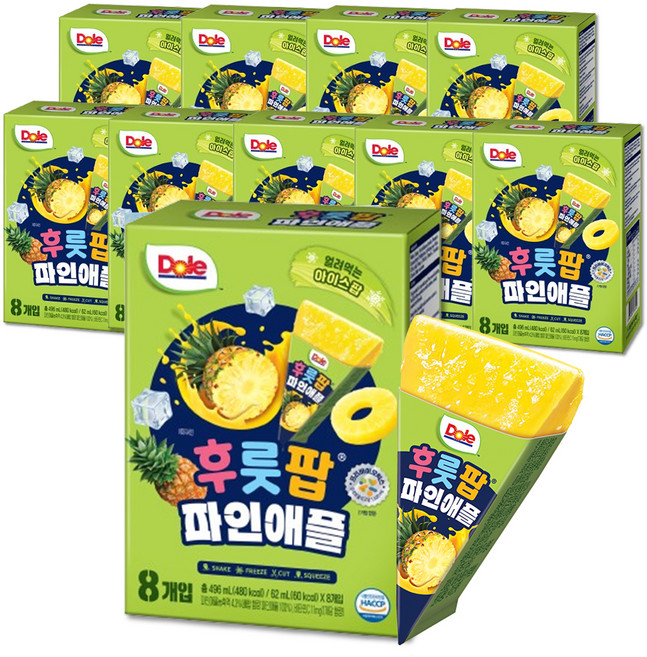 돌 후룻팝 파인애플, 10개, 496ml