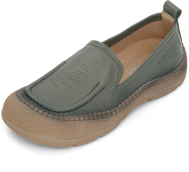 J SHOE 天然牛皮 Pindin 輕量舒適懶人鞋 2.5cm