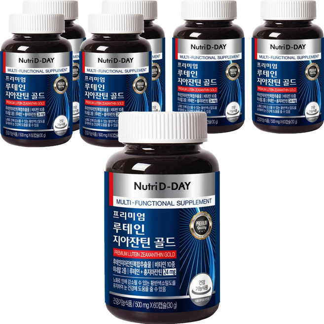 Nutri D-DAY 頂級葉黃素玉米黃素黃金版, 60錠, 7個
