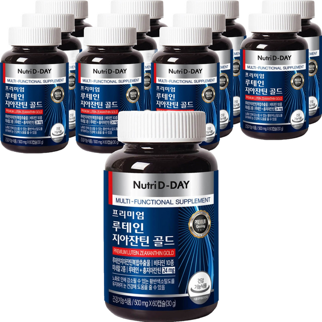Nutri D-DAY 頂級葉黃素玉米黃素黃金版, 60錠, 12個