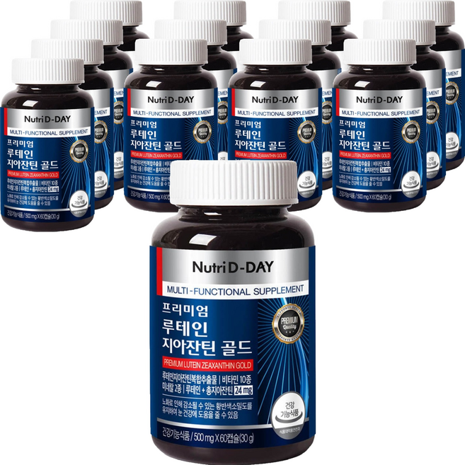 Nutri D-DAY 頂級葉黃素玉米黃素黃金版, 60錠, 14個