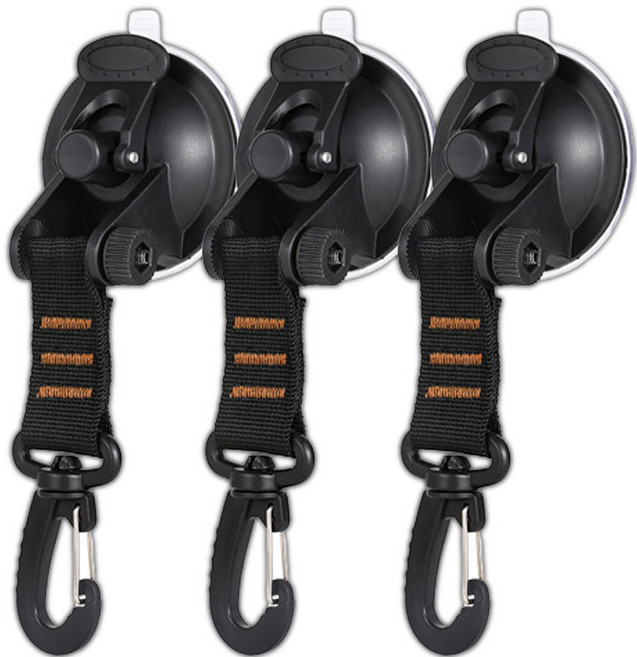 신중상점 유리 어닝 흡착판 3p, 오렌지