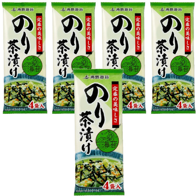 浦島海苔 經典茶泡飯 海苔味 海苔茶泡飯 5入, 5個, 25.5g