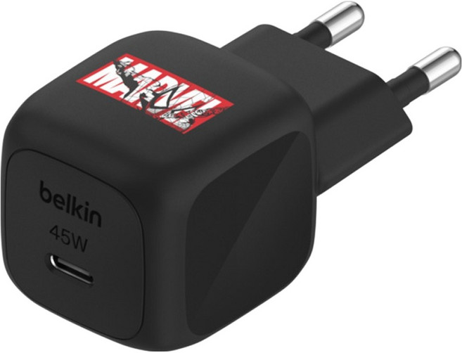 벨킨 부스트차지 45W USB C타입 PD 3.2 PPS 초소형 고속 충전기 WCA013krMV-DY, 마블 스파이더맨, 1개