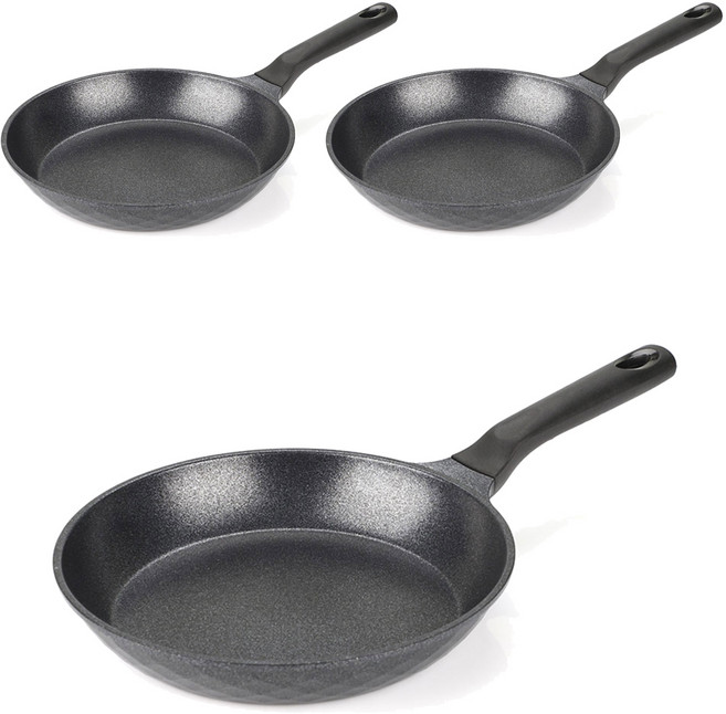 키친아트 인덕션 꼬뜨 실버 프라이팬, 26cm, 3개