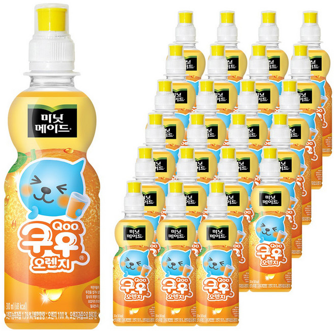 미닛메이드 쿠우 오렌지, 300ml, 24개