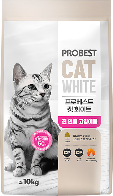 프로베스트 전연령 캣 화이트 건식사료, 오리, 10kg, 1개