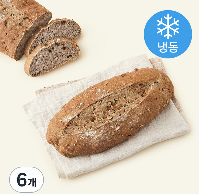 브로드카세 쌀 발효종 흑임자 깜바뉴, 400g, 1개입, 6개