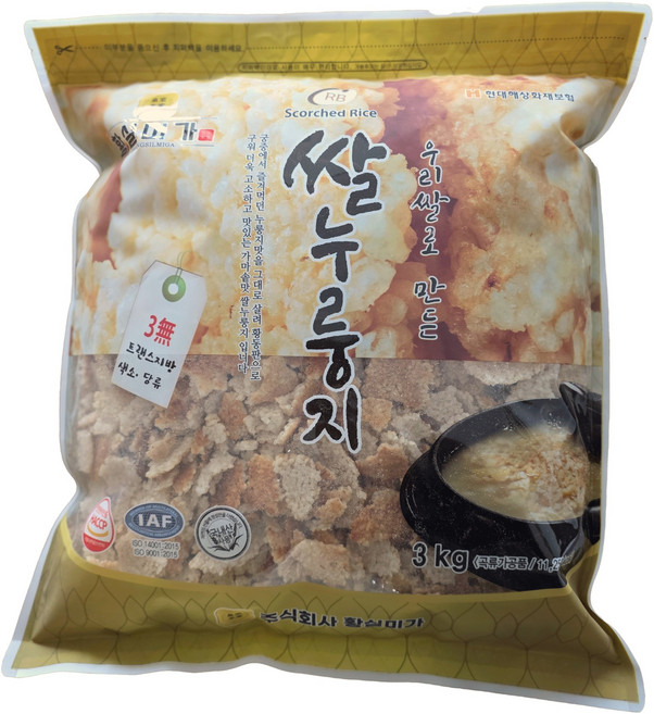 황실미가 국내산 누룽지, 3kg, 1개