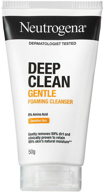 뉴트로지나 딥 클린 젠틀 포밍 클렌저, 50g, 1개