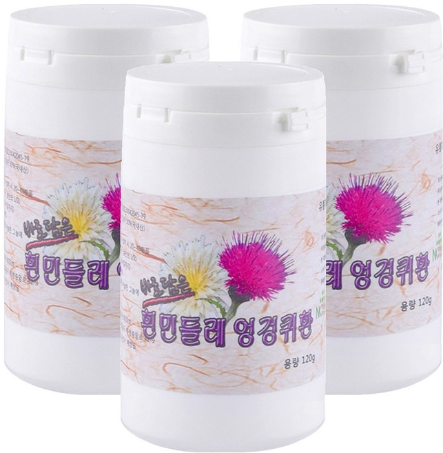 양원농장 흰민들레 엉겅퀴환, 3개, 120g